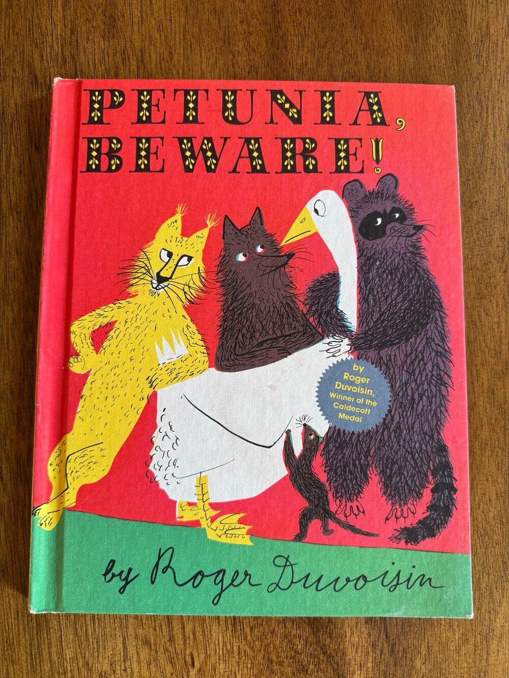 Vintage Roger Duvoisin Petunia Beware Weekly Reader HC 1958 Knopf